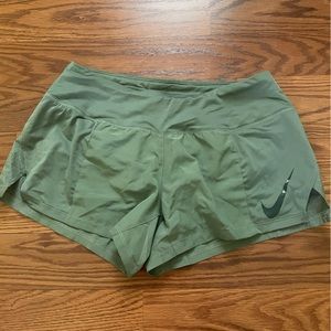 Women’s Nike Olive Green Running Shorts Size XS